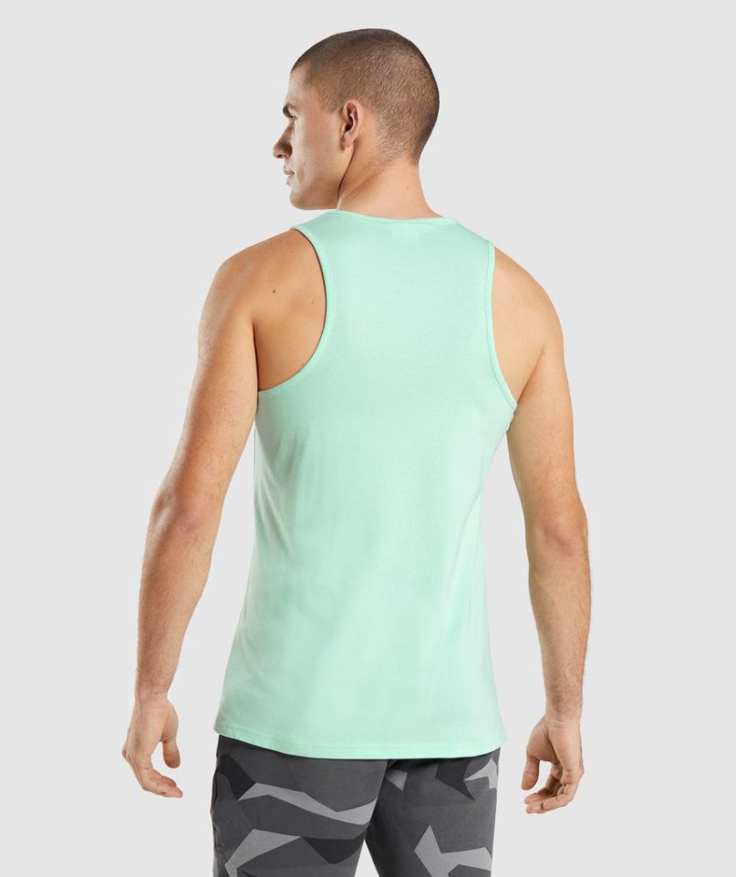 Men's Gymshark Critical Tanks Mint | NZ 4DXVJK